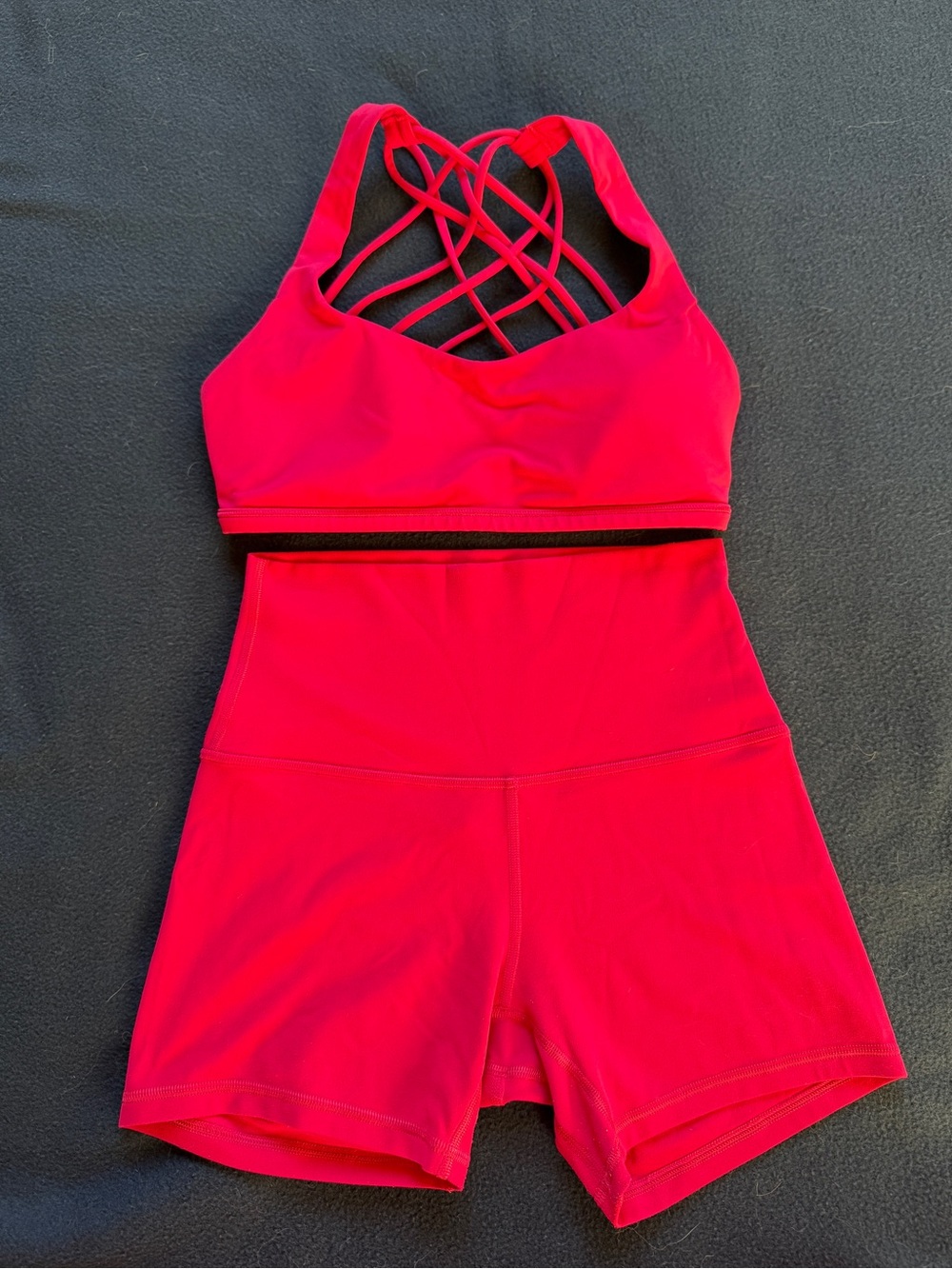 Lululemon Align Matching Set - Free to Be Bra - Wild Light & High-Rise Short 4”